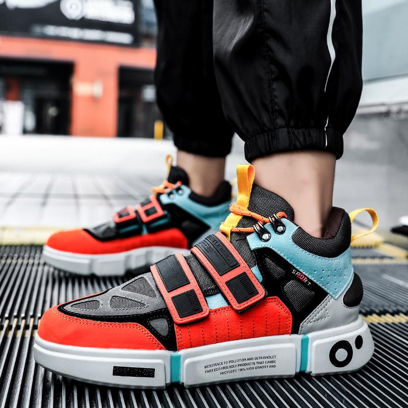 EUPHORIA 'Psyche Spark' X9X Sneakers - Orange/Black/Blue