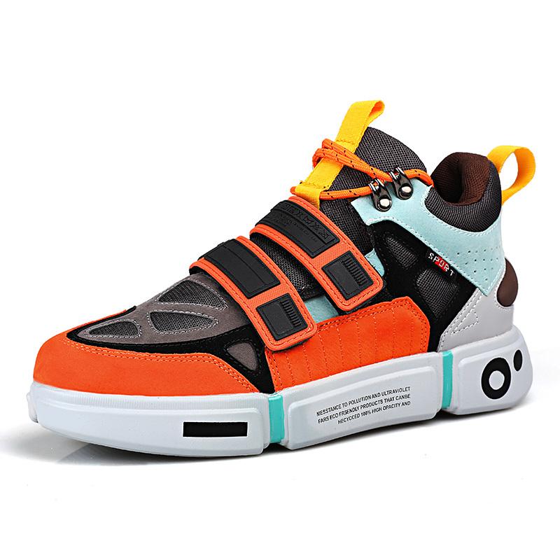 EUPHORIA 'Psyche Spark' X9X Sneakers - Orange/Black/Blue