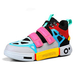 EUPHORIA 'Psyche Spark' X9X Sneakers - Grey/Pink/Red