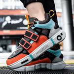 EUPHORIA 'Psyche Spark' X9X Sneakers - Orange/Black/Blue